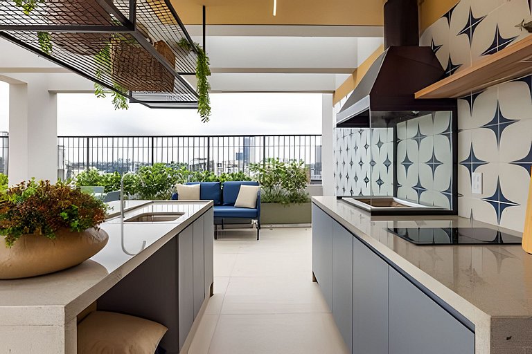 Studio mobiliado próximo à Faria Lima